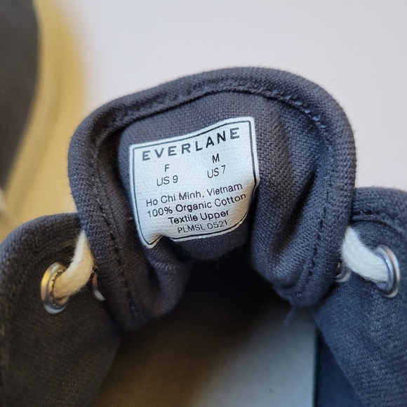 Everlane Forever Sneakers Blue & Cream Lace-Up Unisex Women US 9/Men US 7 - Picture 8 of 10